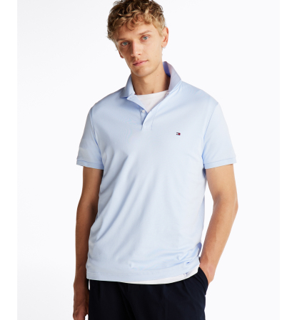 Tommy Hilfiger Men's Regular-Fit Smooth Touch Liquid Cotton Polo Shirts - Breezy Blue