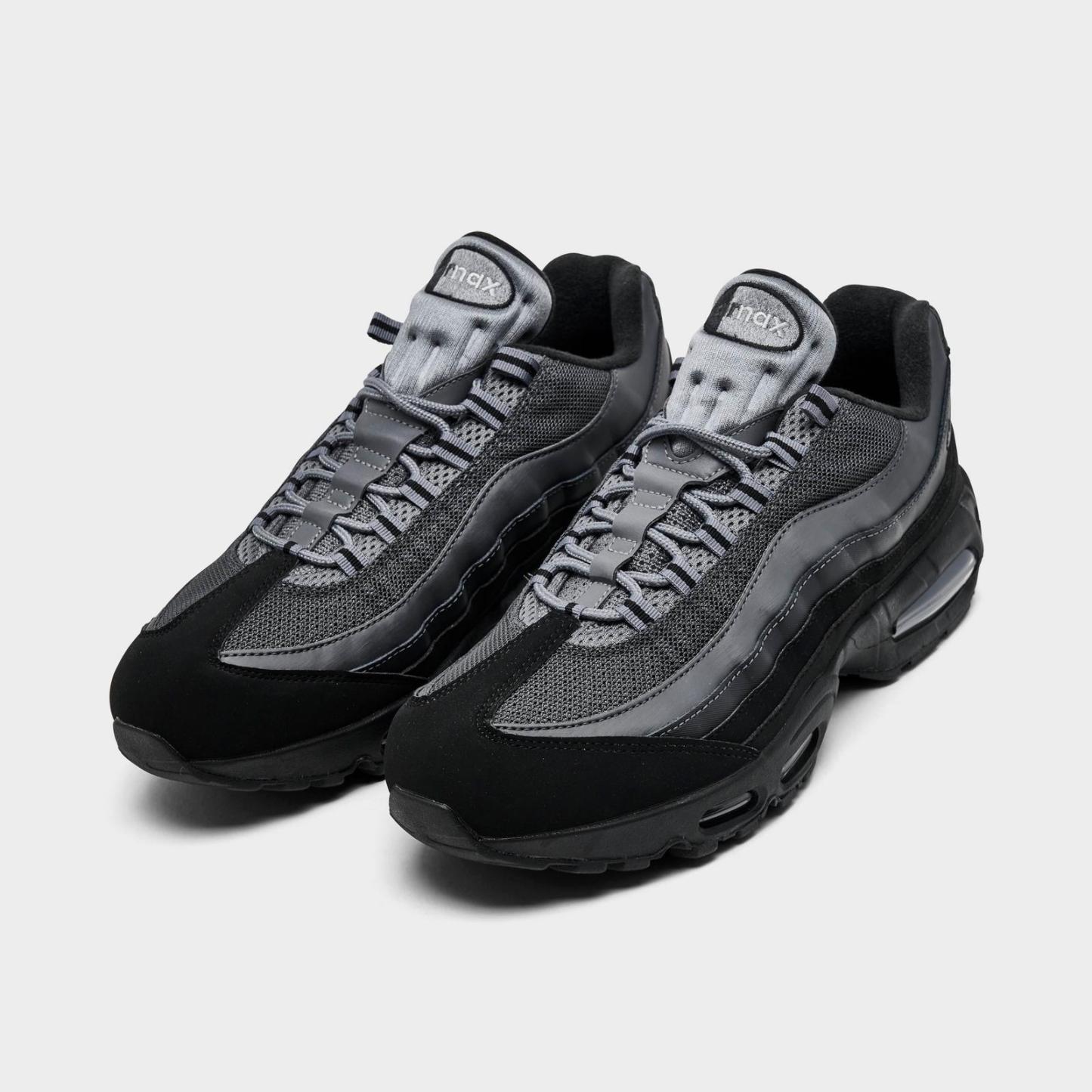Men's Nike Air Max 95 Big Bubble Casual Shoes - Black/Lime Blast/Anthracite/Metallic Silver