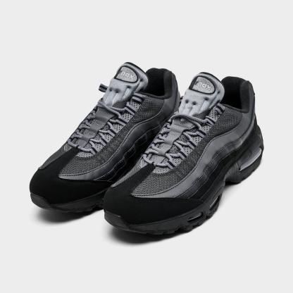 Men's Nike Air Max 95 Big Bubble Casual Shoes - Black/Lime Blast/Anthracite/Metallic Silver