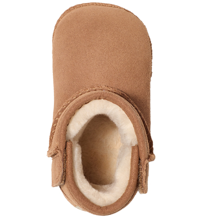 UGG® Baby Classic Round Toe Booties - Chestnut