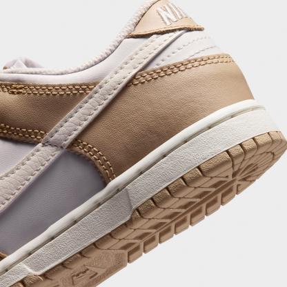 Little Kids' Nithtke Dunk Low Casual Shoes - Part 1 - Linen/Platinum Tint/Sail - Detail shot