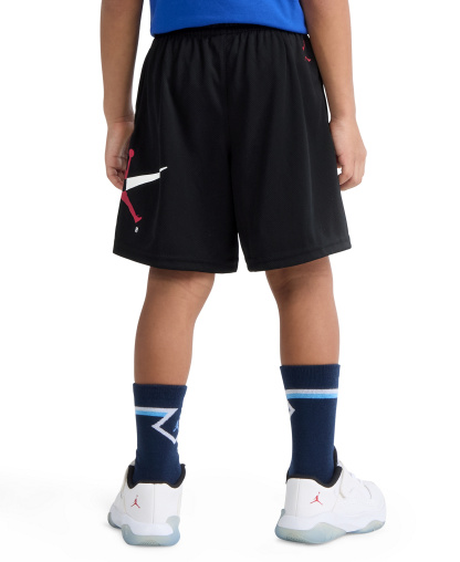 Jordan Boys' 8-20 Graphic Varsity-Style Mesh Shorts - Black