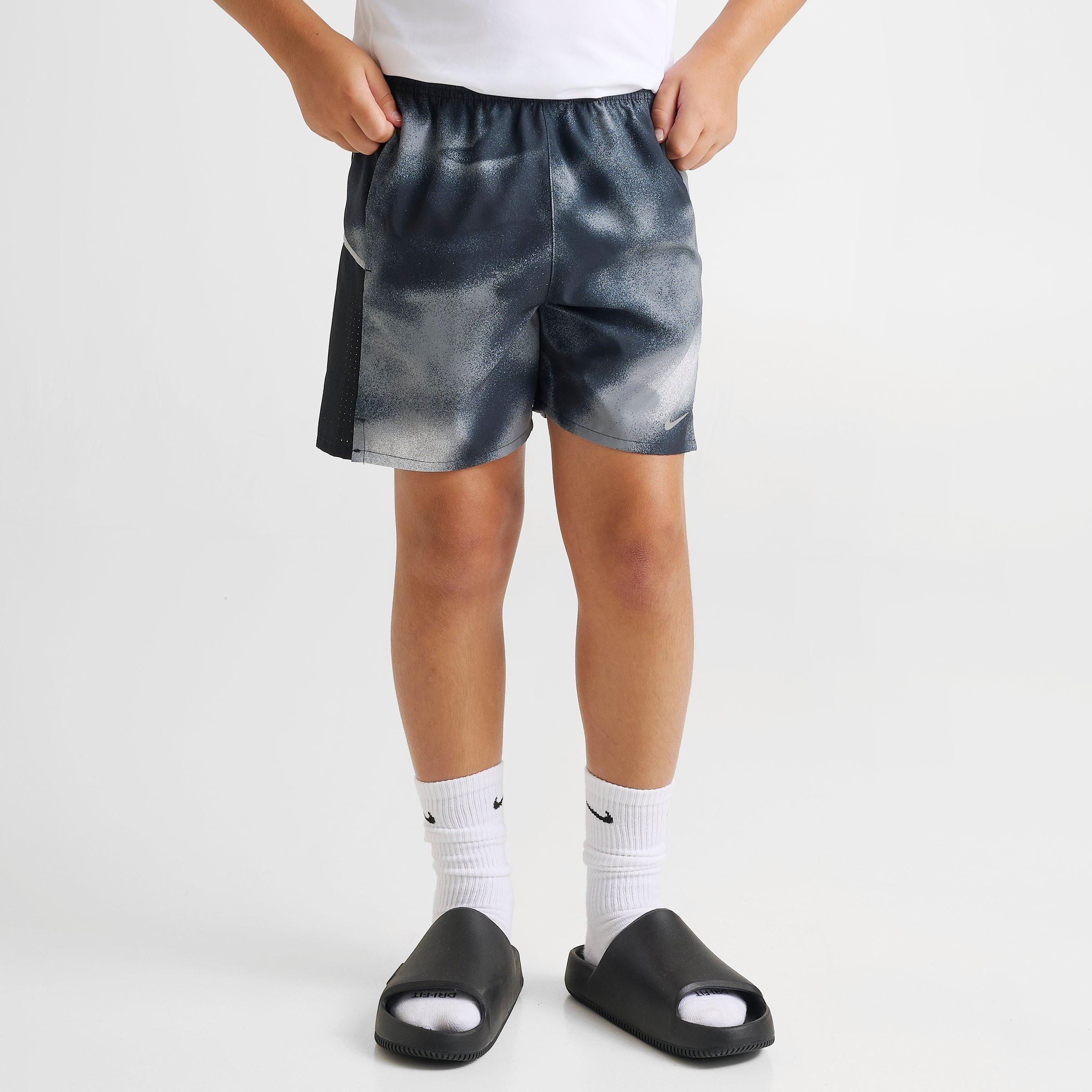 Big Kids' Nithtke Miler Graphic Dri-FIT Training Shorts - Black/Black