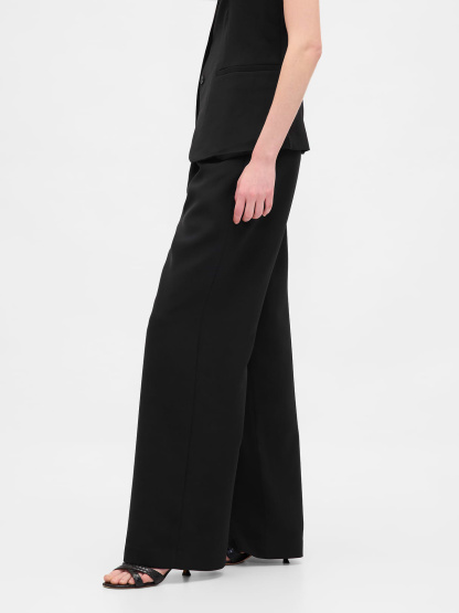 365 High Rise Pleated Trousers - Black
