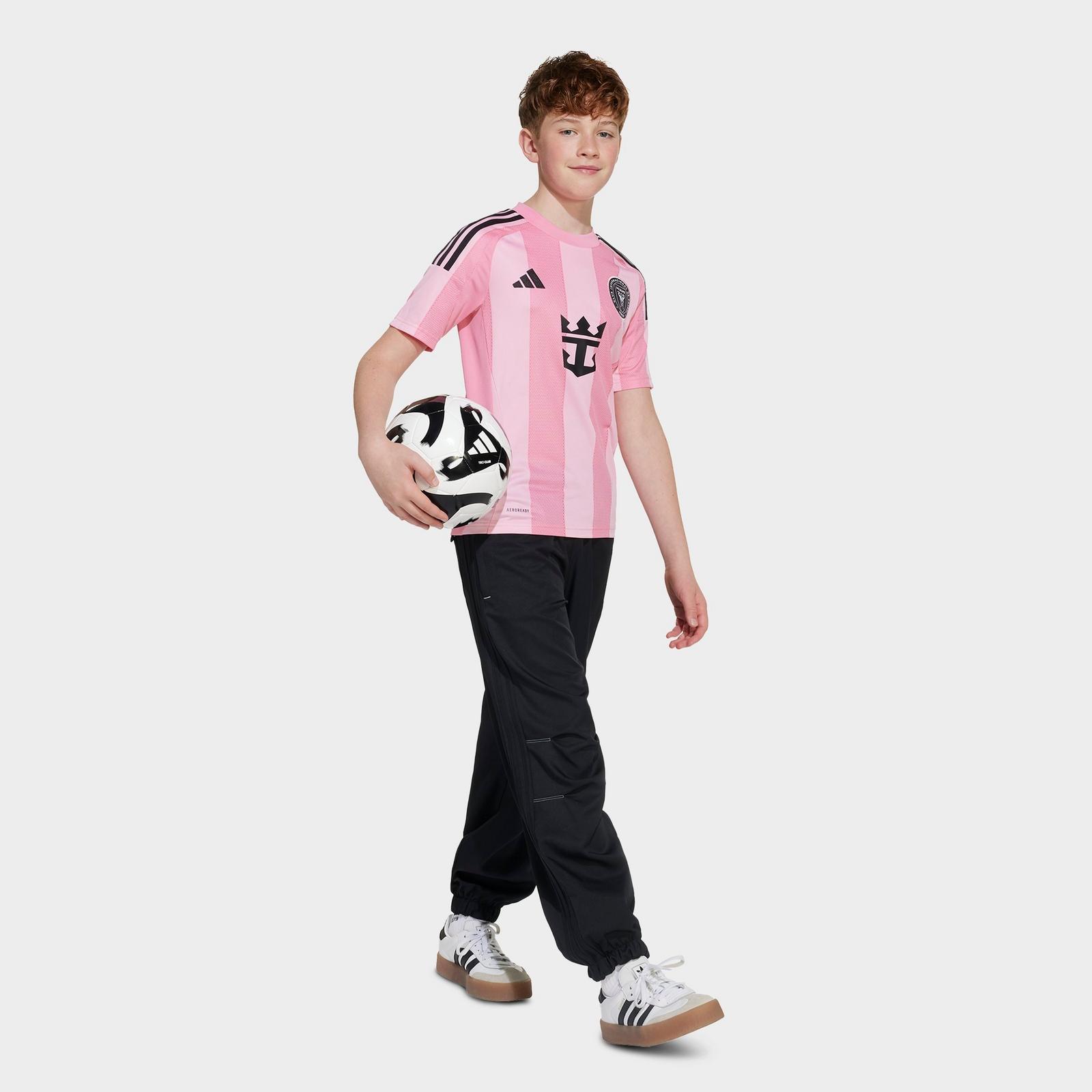 Big Kids' adidas Inter Miami CF 25-26 Away Soccer Jersey - Easy Pink - view 2