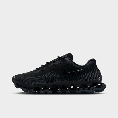 Men's Nithtke Air Liquid Max Casual Shoes - Black/Anthracite/Smoke Grey/Black - Left shoe facing left. Outside of the shoe.