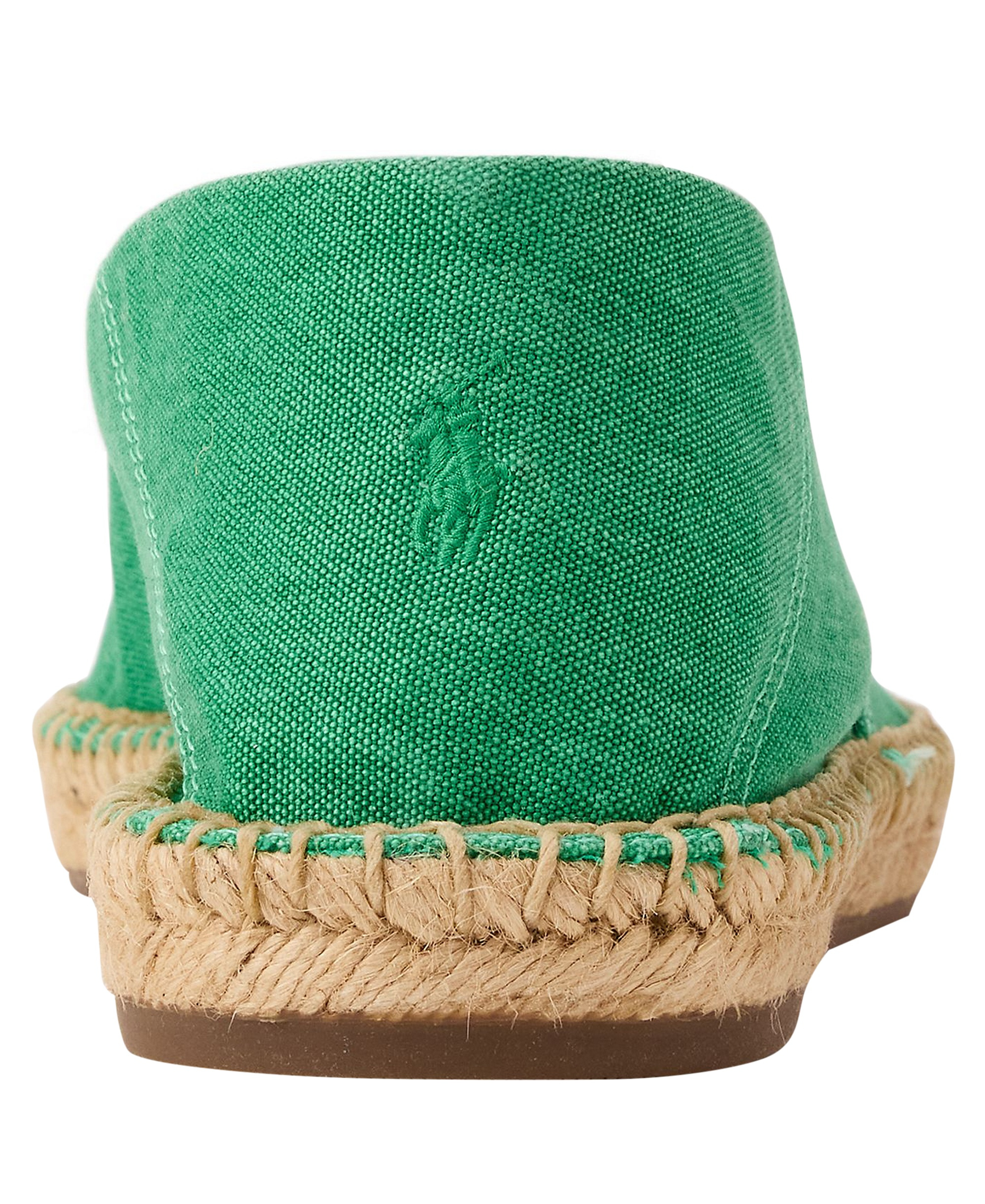 Polo Ralph Lauren Men's Cevio Washed Canvas Collapsible Heel Espadrilles - Green
