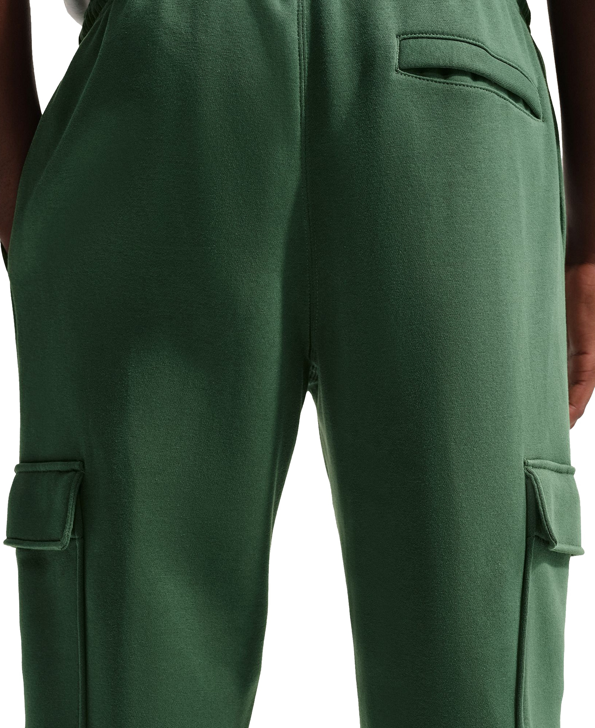 Nike Men's Club Fleece Cargo Regular-Fit Pants - Fir/White