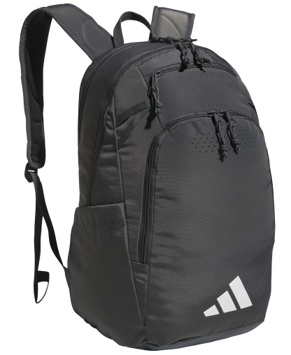 adidas Men's Multiple Zippered Pockets Backpack Messenger - Team Dark Gray