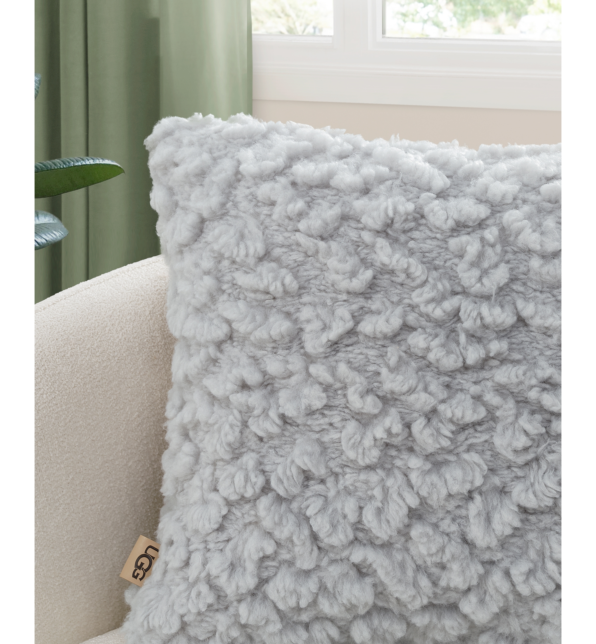 UGG® Shira Textured Decorative Pillow, 20" x 20" - Stone