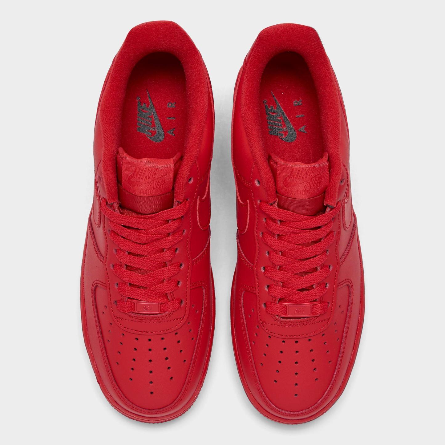 Men's Nithtke Air Force 1 '07 LV8 Casual Shoes - Part 2 - University Red/University Red - Top view