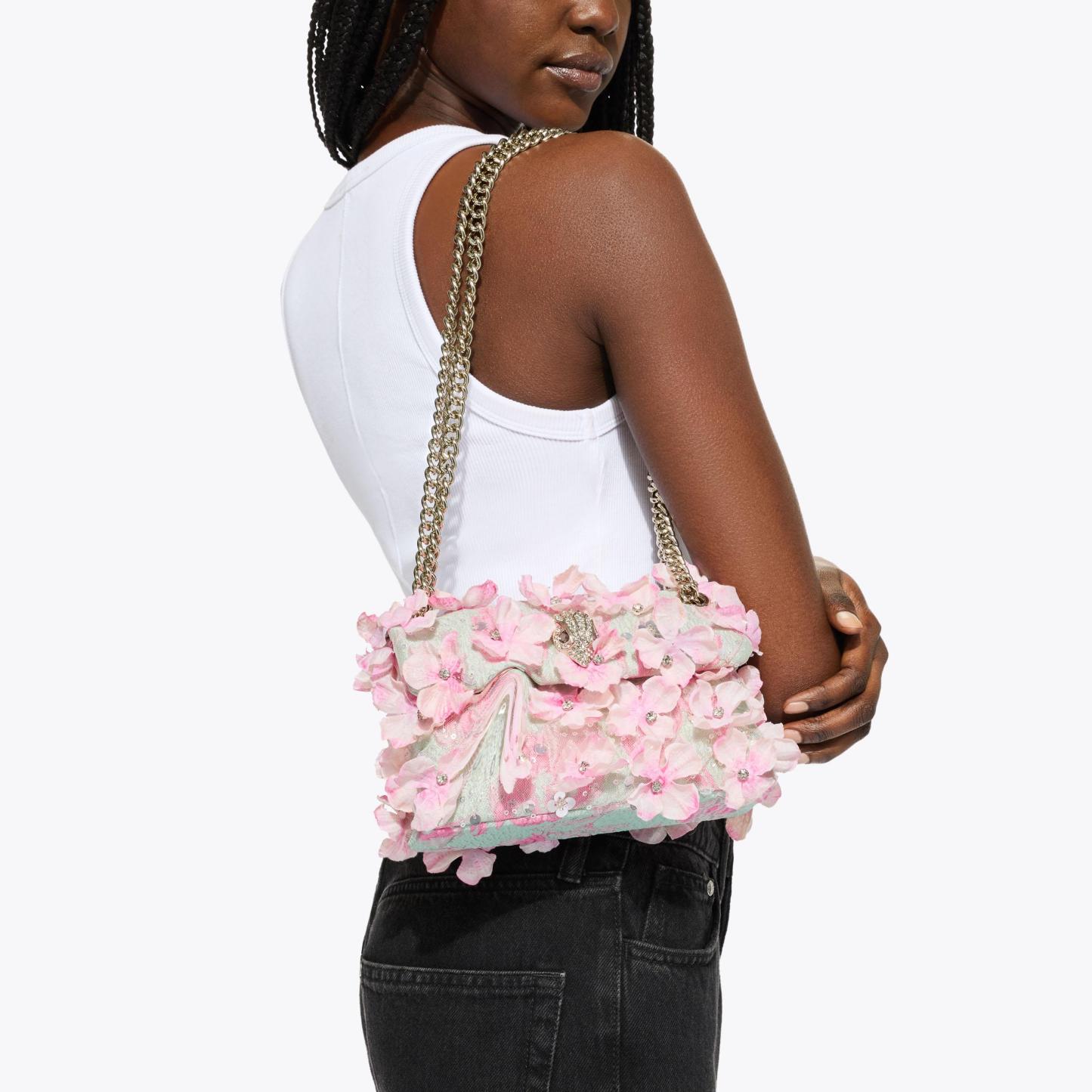 Kurt Geiger London Mini Kensington Flower Bag - Green - view 2