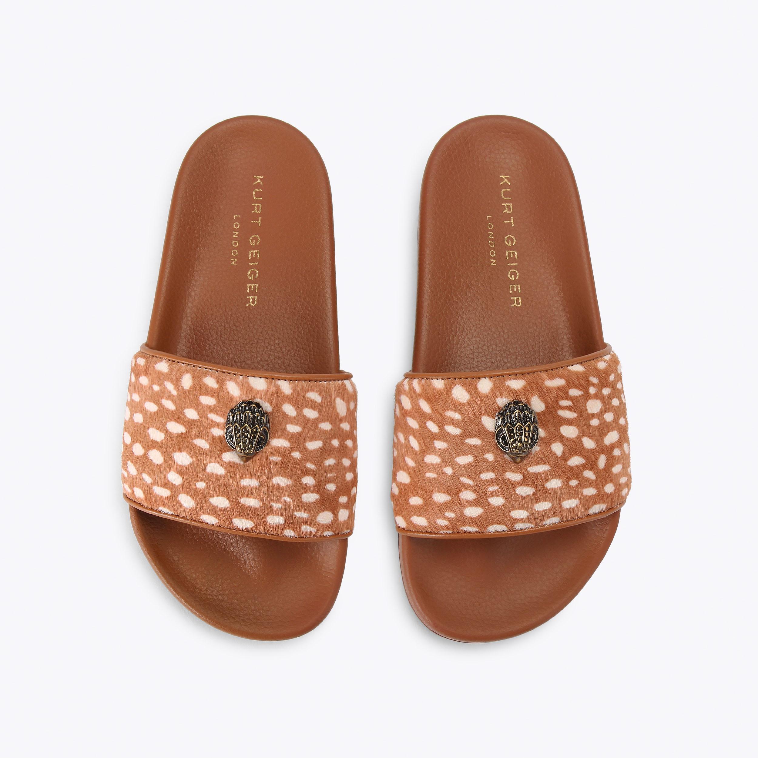 Kurt Geiger London Meena Eagle Slide - Tan - view 3