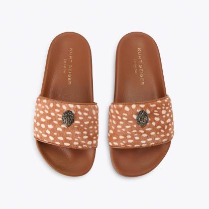 Kurt Geiger London Meena Eagle Slide - Tan - view 3