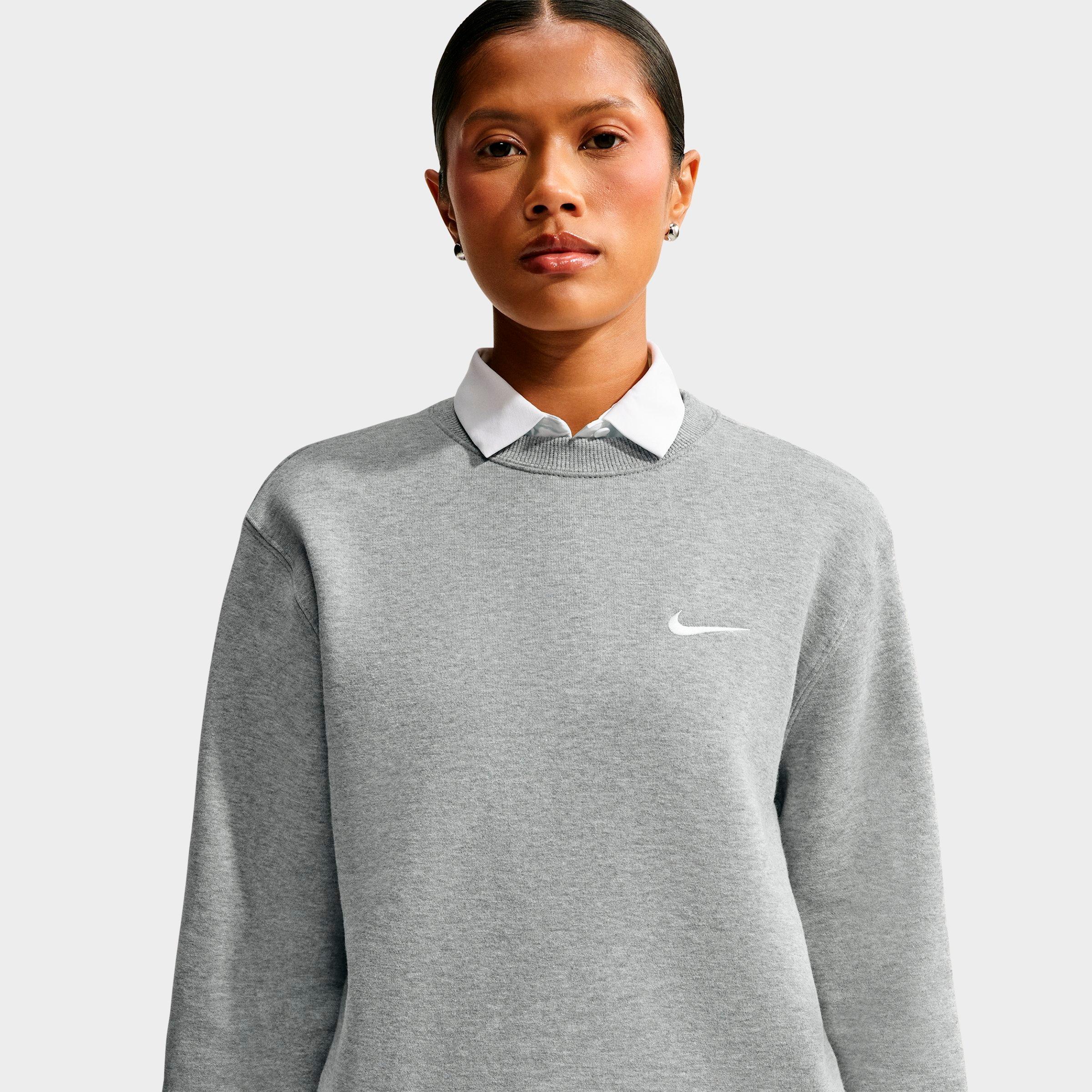 Women's Nithtke Studio Fleece Medium Weight Crewneck Sweatshirt - Dark Grey Heather/Sail