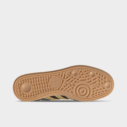Men's adidas Originals Handball Spezial Casual Shoes - Part 2 - Core Black/Matte Gold/Carbon - Bottom view