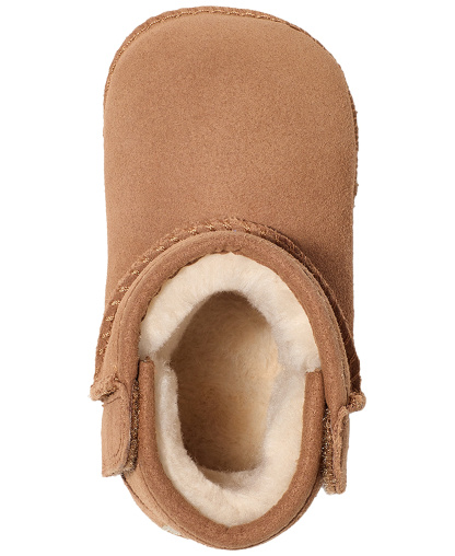 UGG® Baby Classic Round Toe Booties - Chestnut