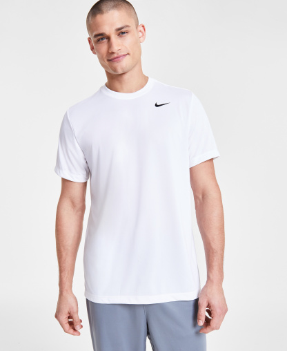 Nike Men's Dri-FIT Legend Fitness Logo T-Shirt - White