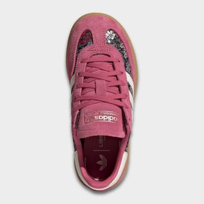 Girls' Little Kids' adidas Originals Handball Spezial Casual Shoes - Equipment Red/Cream White/Gum - Top view