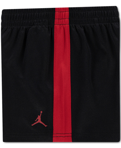 Jordan Boys' 2T-7 Airball Crewneck T-Shirt and Shorts, 2-Piece Set - Black/Red