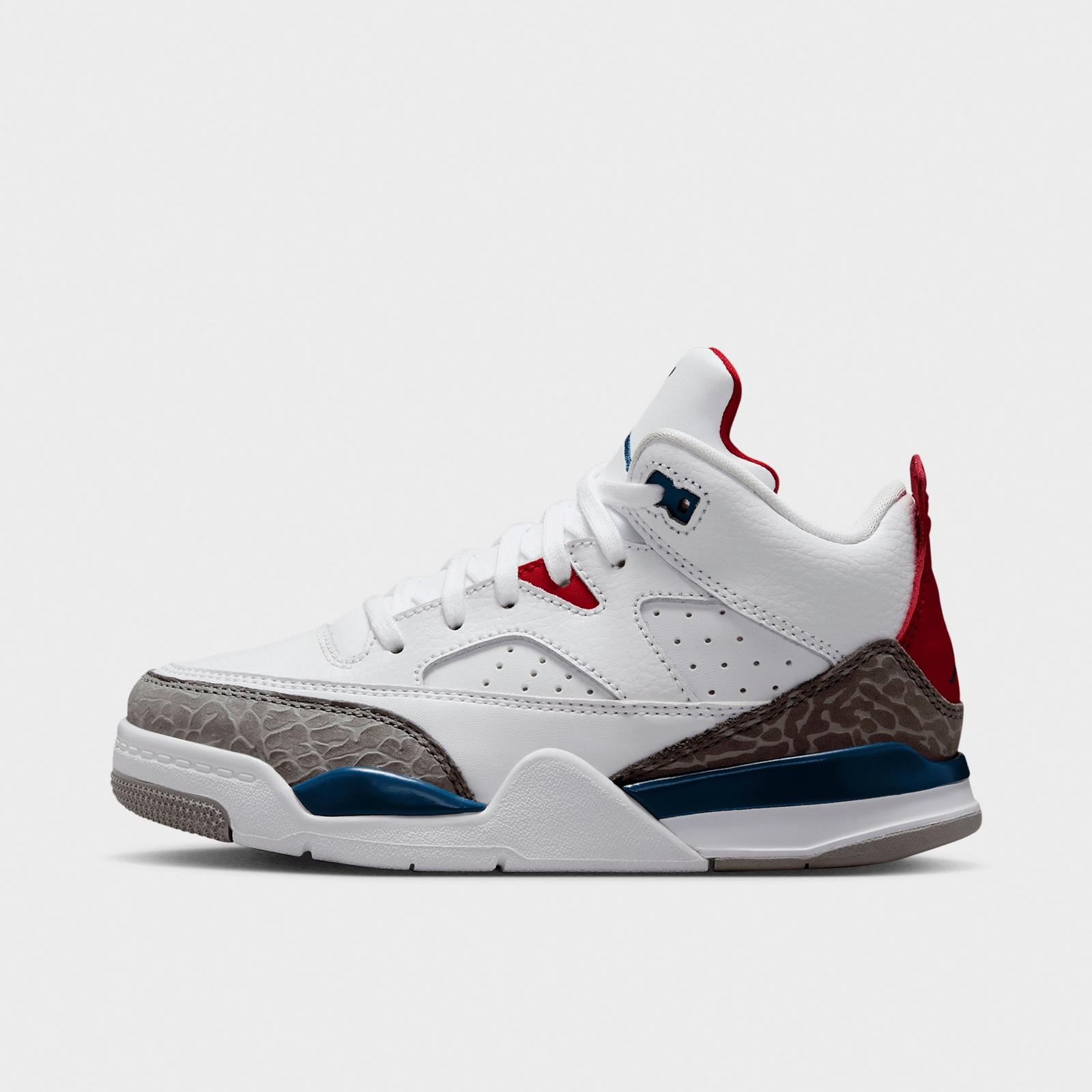 Little Kids' Air Jordan Son of Mars Low Casual Shoes - White/Varsity Red/Light Smoke Grey/True Blue - view 1