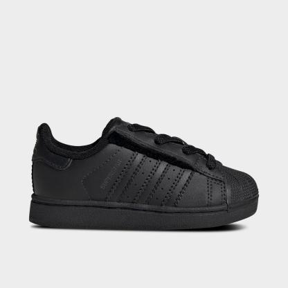 Kids' Toddler adidas Originals Superstar Casual Shoes - Black/Black/Black - view 1