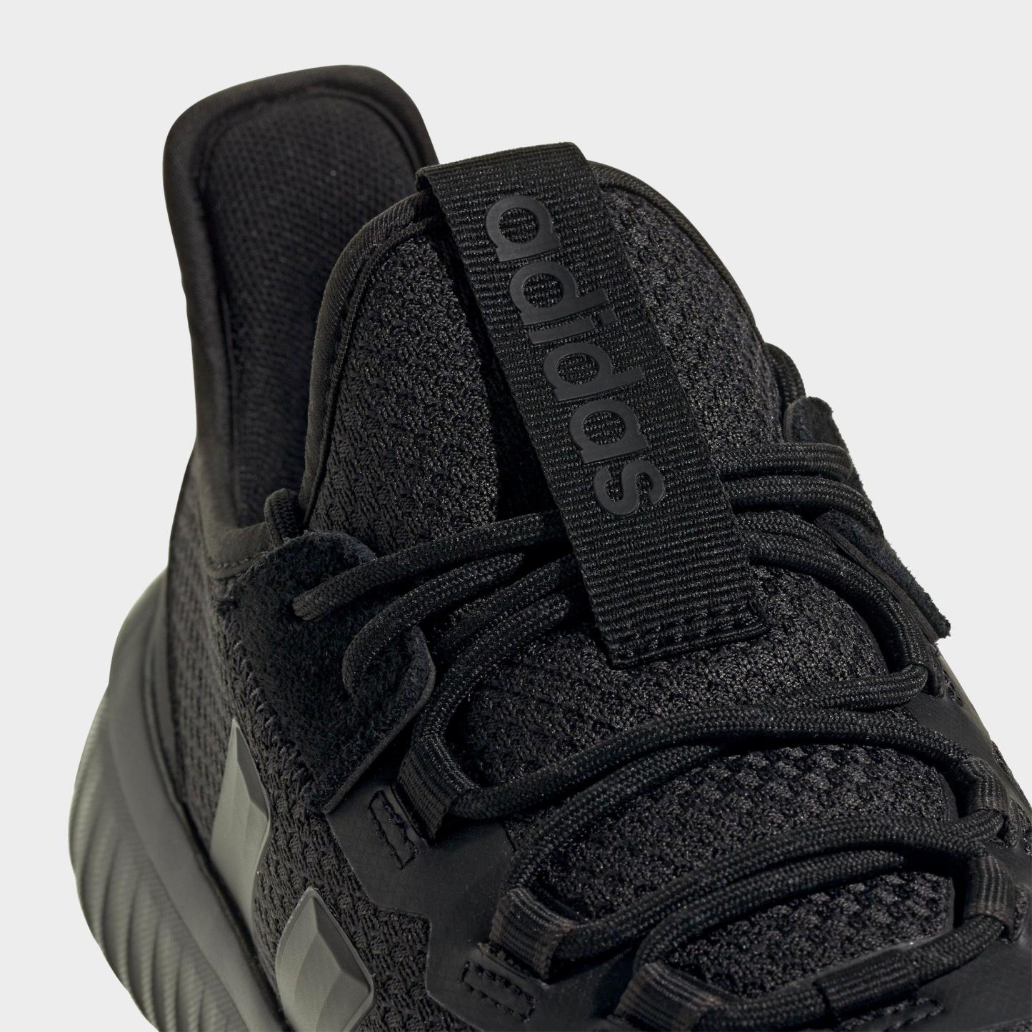 Men's adidas Kaptir 4.0 Casual Shoes - Core Black/Core Black/Gum - Detail shot