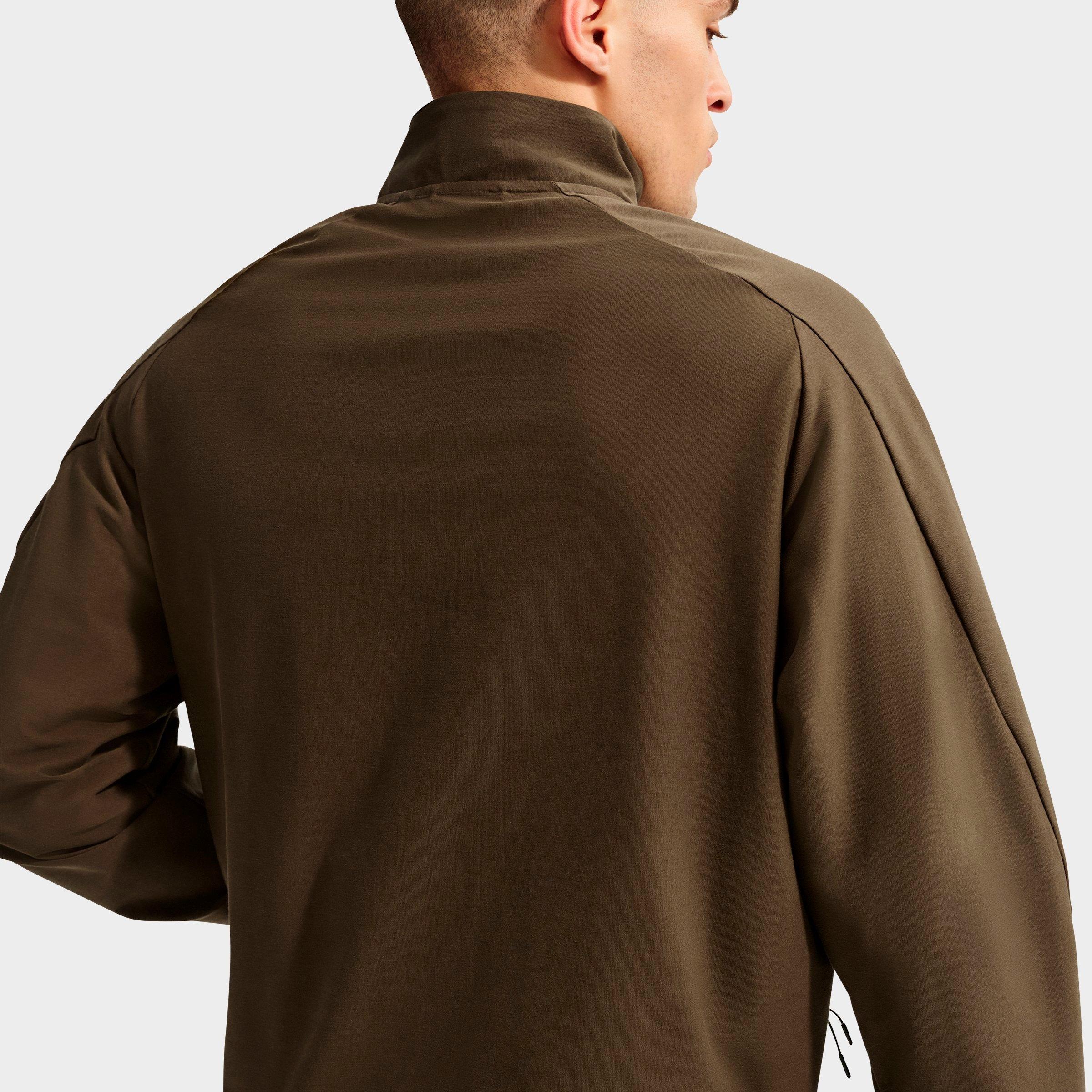 Men's Nithtke Sportswear Tech Dri-FIT Shori Knit Full-Zip Track Jacket - Dark Hazel/Black