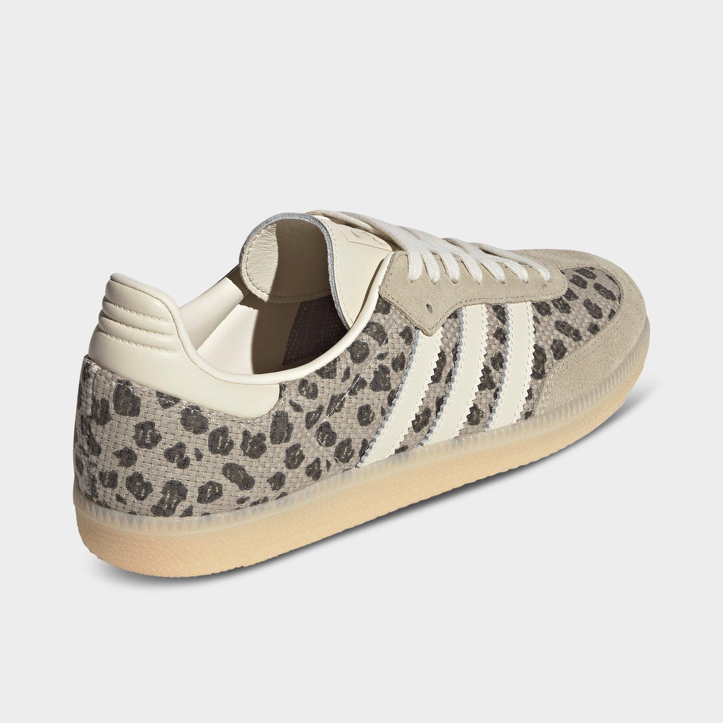Men's adidas Originals Samba OG Casual Shoes - Part 2 - Khaki/Cream White/Sand Strata - Back view