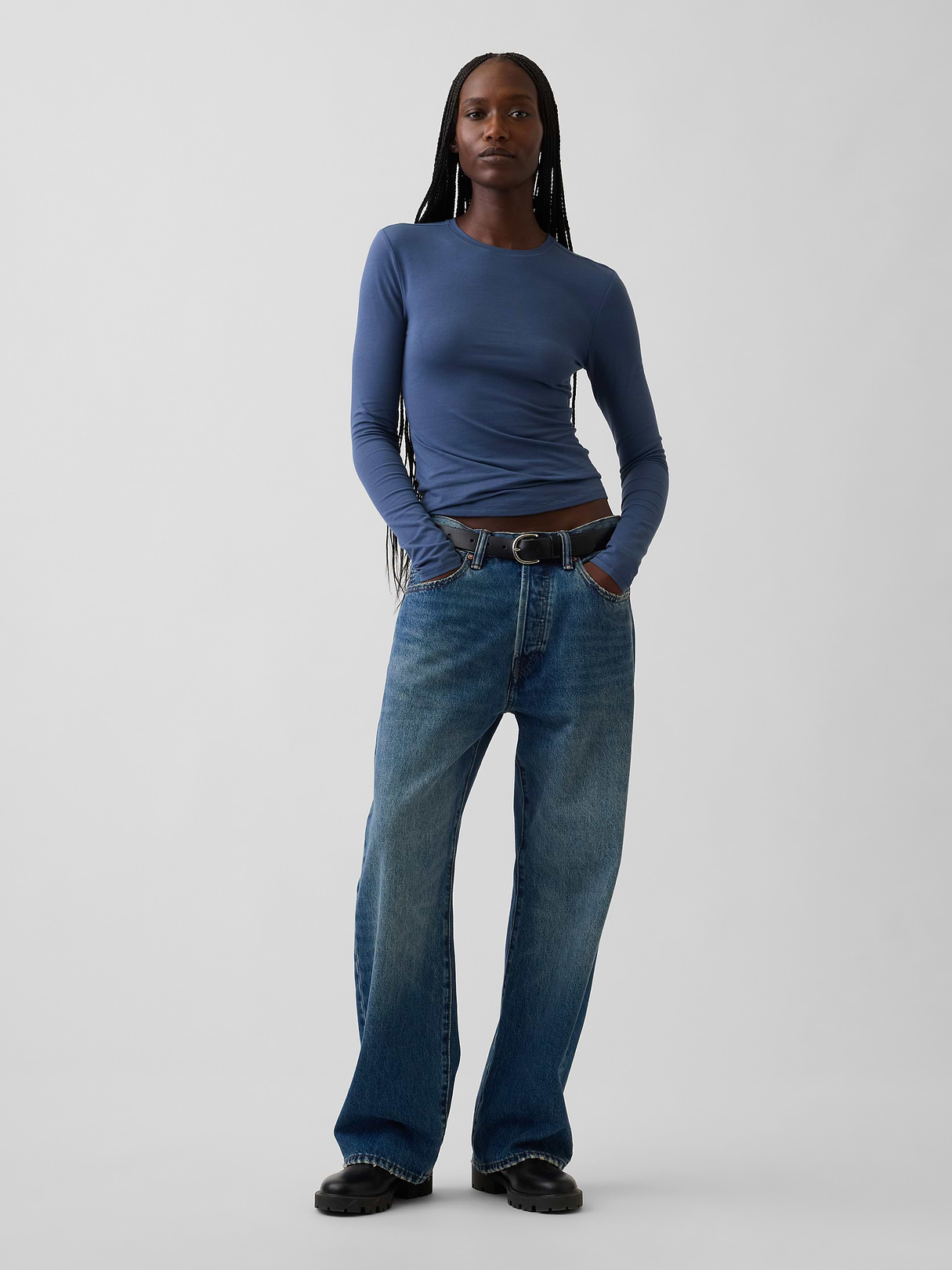 CloseKnit Jersey T-Shirt - Sargassus blue