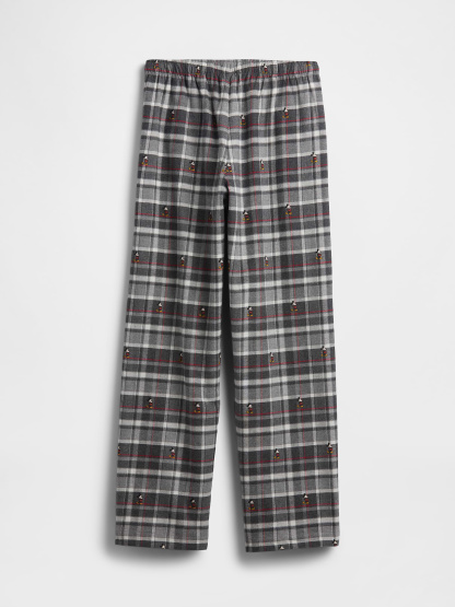 Adult Softest Flannel PJ Pants - Mickey Mouse grey & black plaid