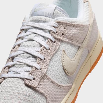 Men's Nithtke Dunk Low Retro SE Casual Shoes - Moon Particle/Photon Dust/Coconut Milk/White - Detail shot
