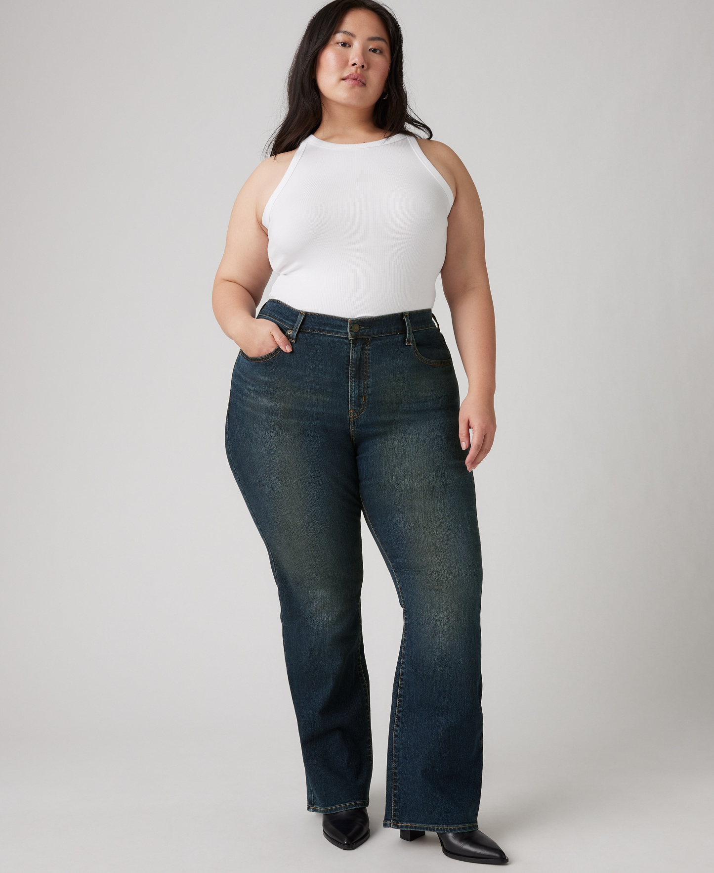 Levi's Trendy Plus Size 725 High-Rise Bootcut Jeans - Tint Time Plus