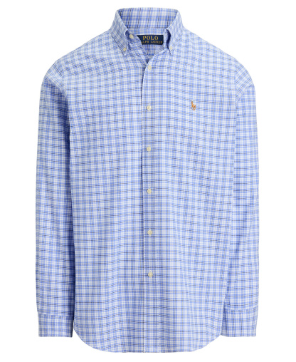 Polo Ralph Lauren Men's Classic-Fit Performance Oxford Shirt - Island Blue White Multi