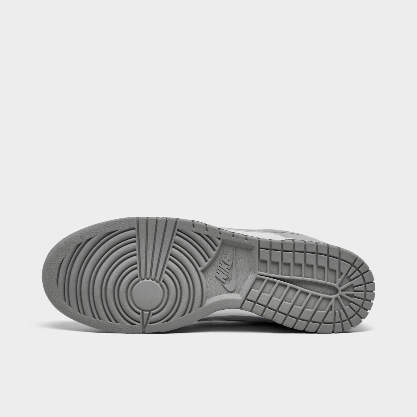 Men's Nithtke Dunk Low Retro Casual Shoes - Part 1 - White/White/Light Smoke Grey - Bottom view