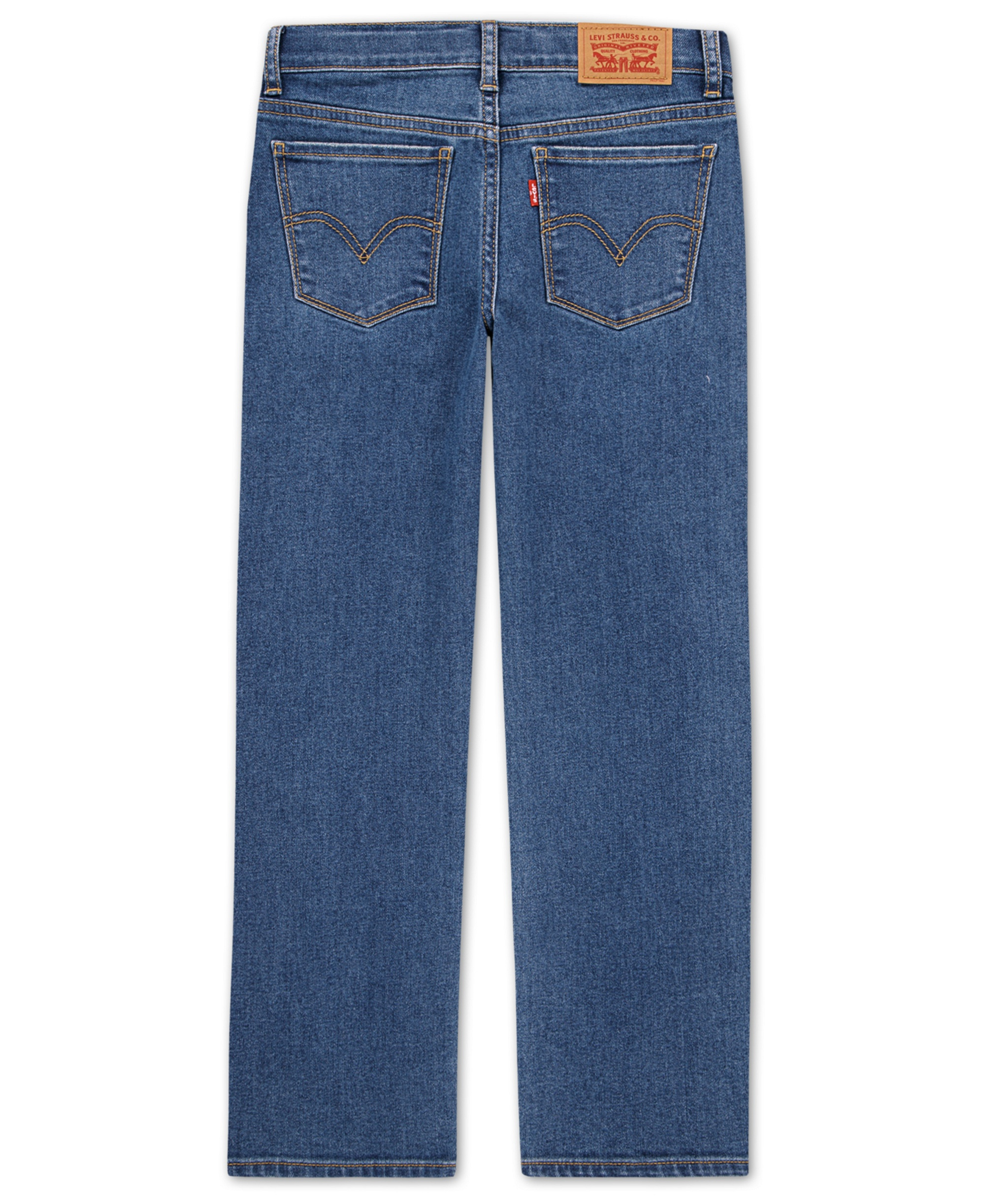 Levi's Girls' 7-16 Vintage-Like Mid-Rise Wide Leg Jeans - Dark Blue