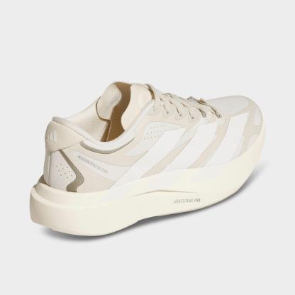 Women's adidas Adizero EVO SL Exo Running Shoes - Part 1 - Wonder White/Cloud White/Crystal Linen - Back view