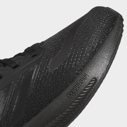 Men's adidas Runfalcon 5 Running Shoes (Wide Width) - Black/Black/White - view 3