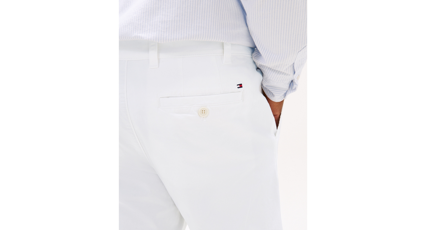 Tommy Hilfiger Men's Big & Tall TH Flex Stretch Custom-Fit Chino Pants - Bright White
