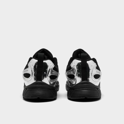 Little Kids' Nithtke V5 RNR Casual Shoes - Black/Metallic Silver - Back view