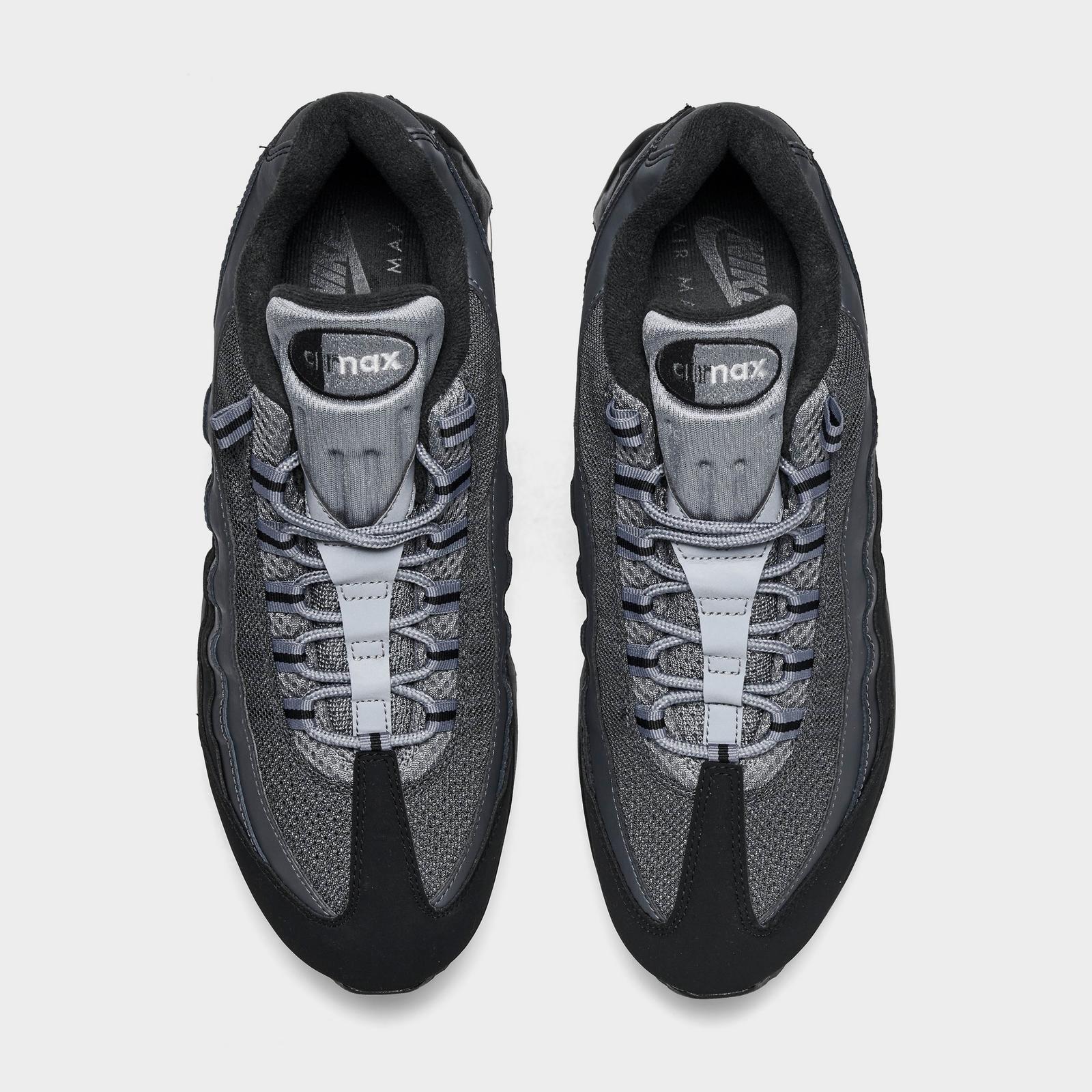 Men's Nike Air Max 95 Big Bubble Casual Shoes - Black/Lime Blast/Anthracite/Metallic Silver