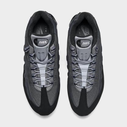 Men's Nike Air Max 95 Big Bubble Casual Shoes - Black/Lime Blast/Anthracite/Metallic Silver