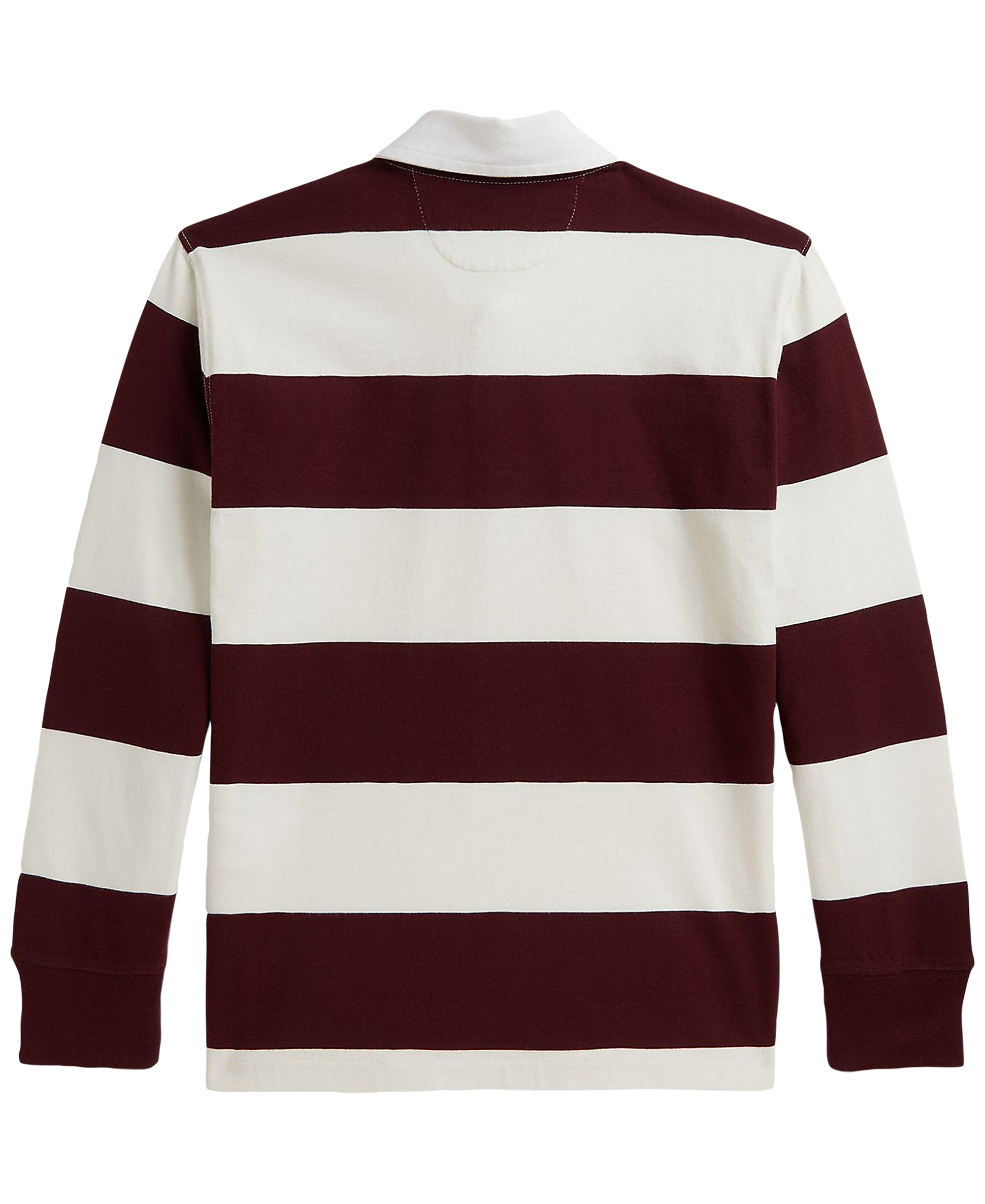 Polo Ralph Lauren Boys' 8-20 Iconic Long-Sleeve Rugby Shirt - Rich Ruby/Nevis