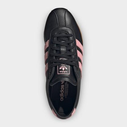 Big Kids' adidas Originals Tokyo Casual Shoes - Core Black/Glow Pink/Gum - Top view