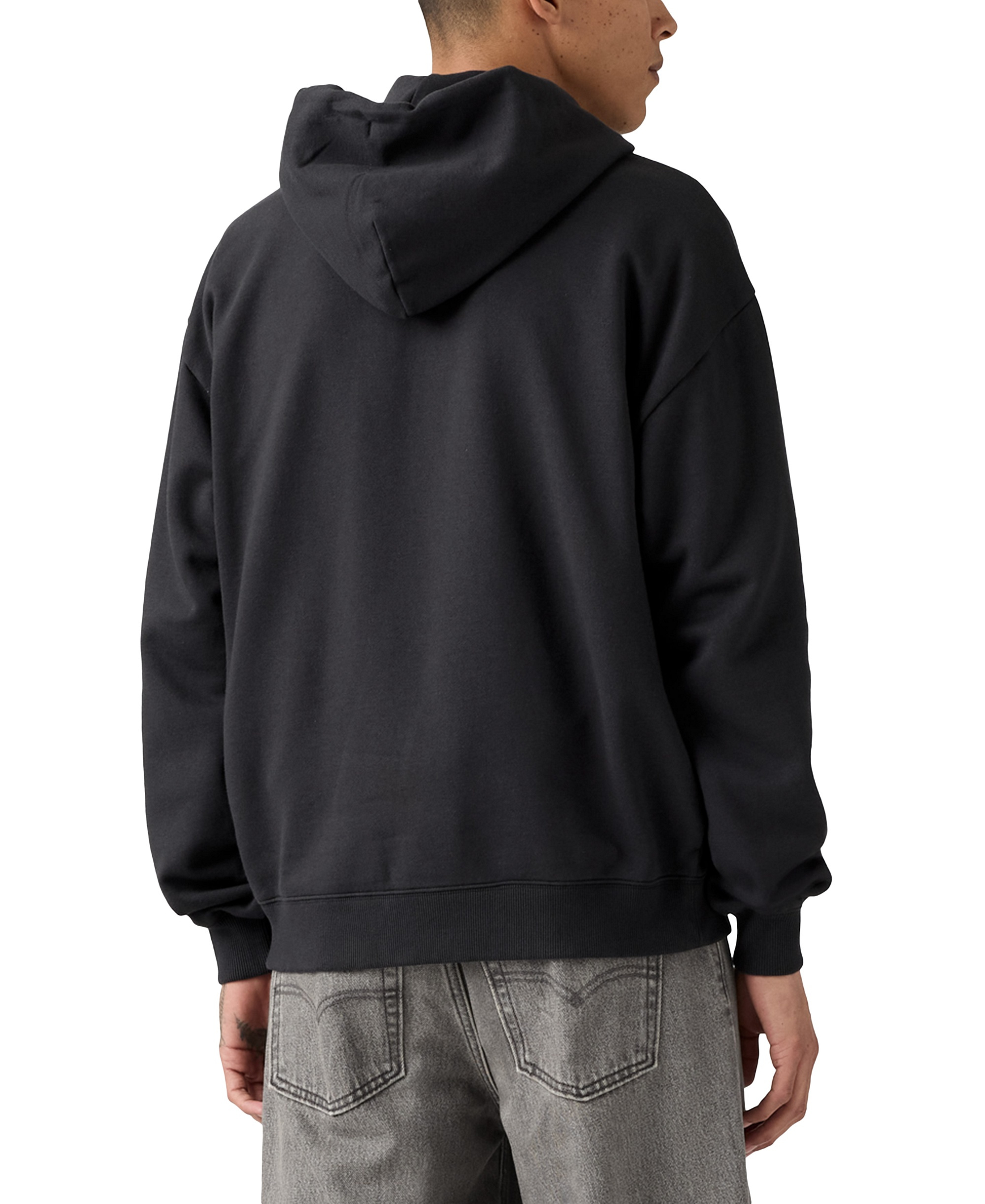 Levi's Men's Relaxed Fit Cropped Full-Zip Hoodie - Dk Phantom