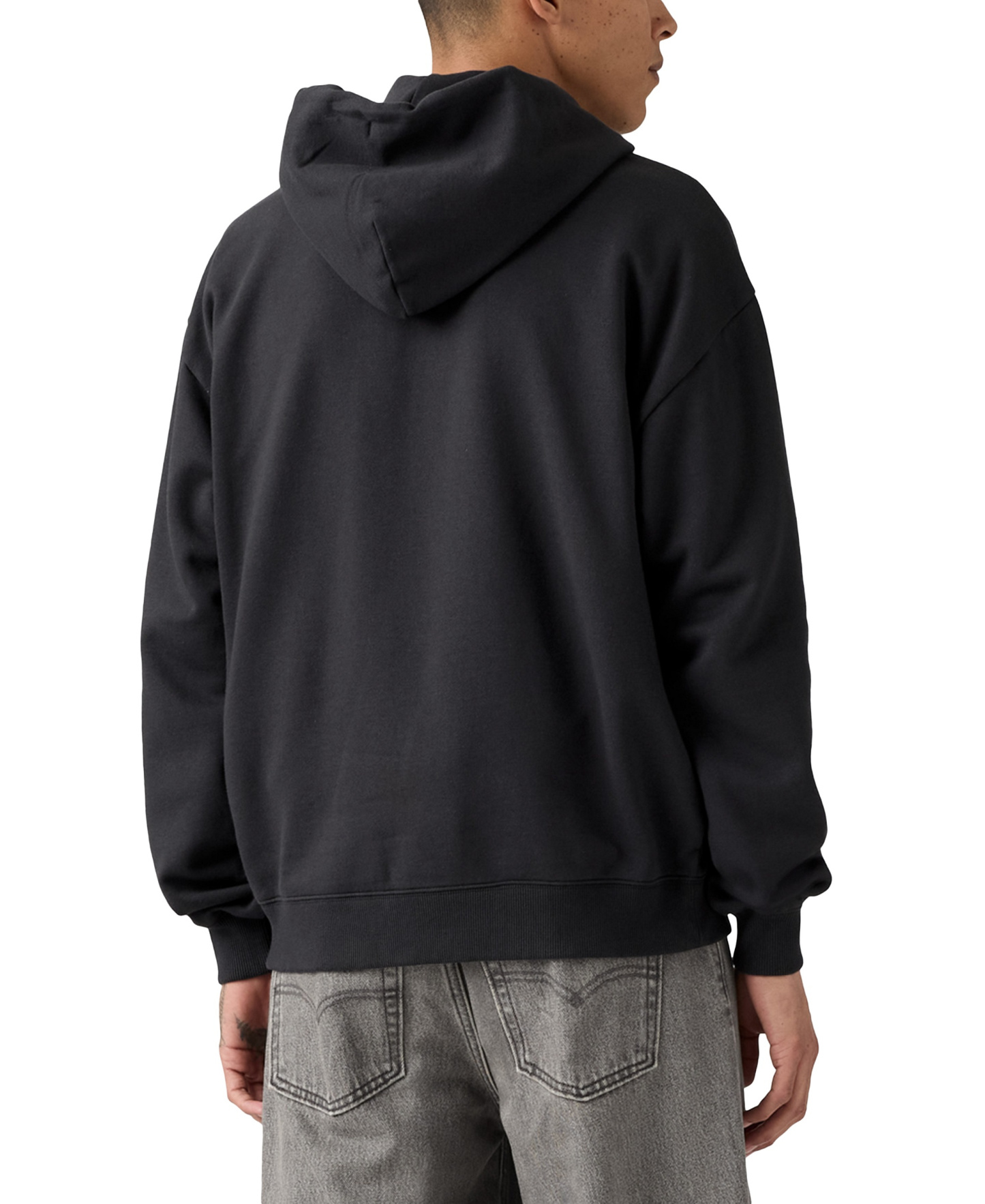Levi's Men's Relaxed Fit Cropped Full-Zip Hoodie - Dk Phantom