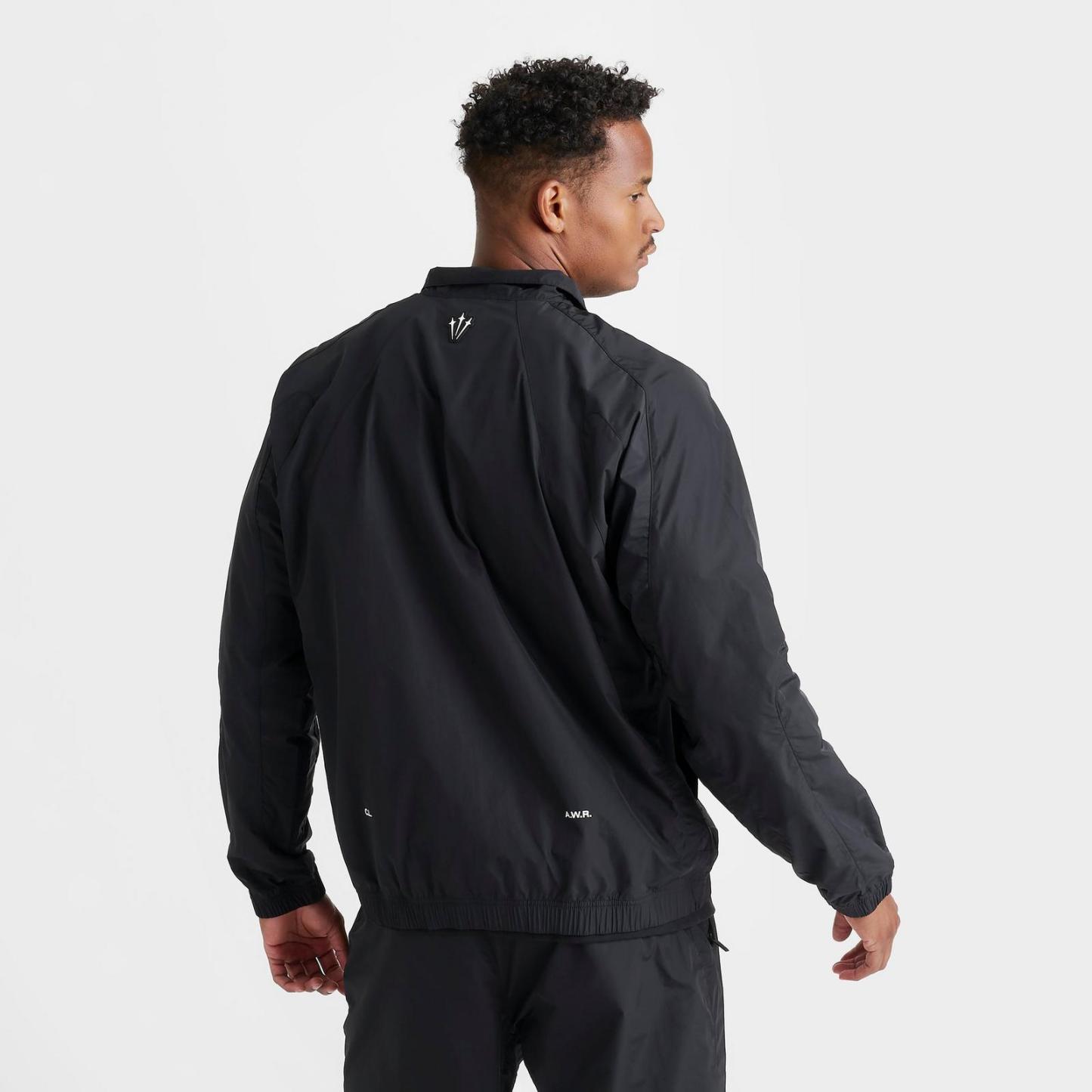 Men's Nike NOCTA Northstar Nylon Track Jacket - Black/Black/White