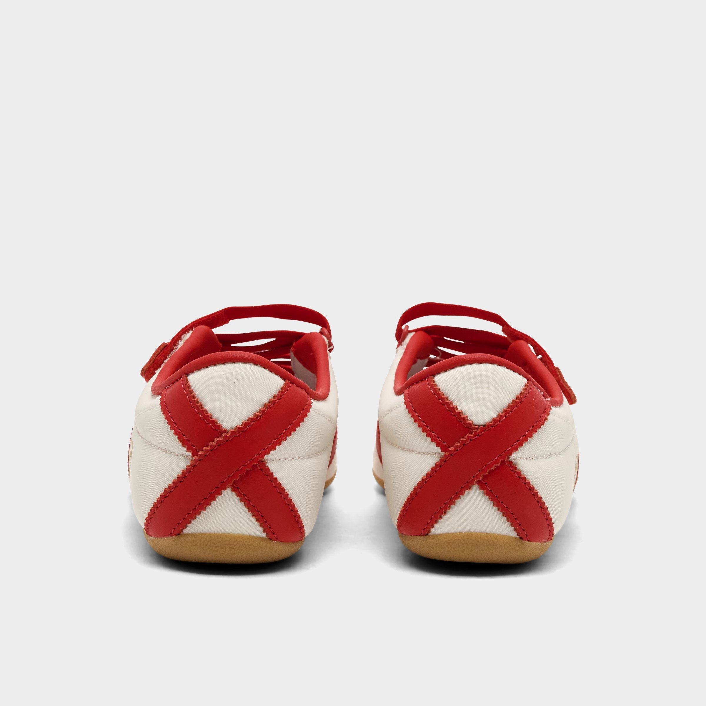 Women's adidas Originals Tokyo MJ Casual Shoes - Part 1 - Cream White/Red/Gold Metallic - Back view