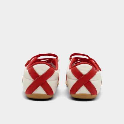 Women's adidas Originals Tokyo MJ Casual Shoes - Part 1 - Cream White/Red/Gold Metallic - Back view