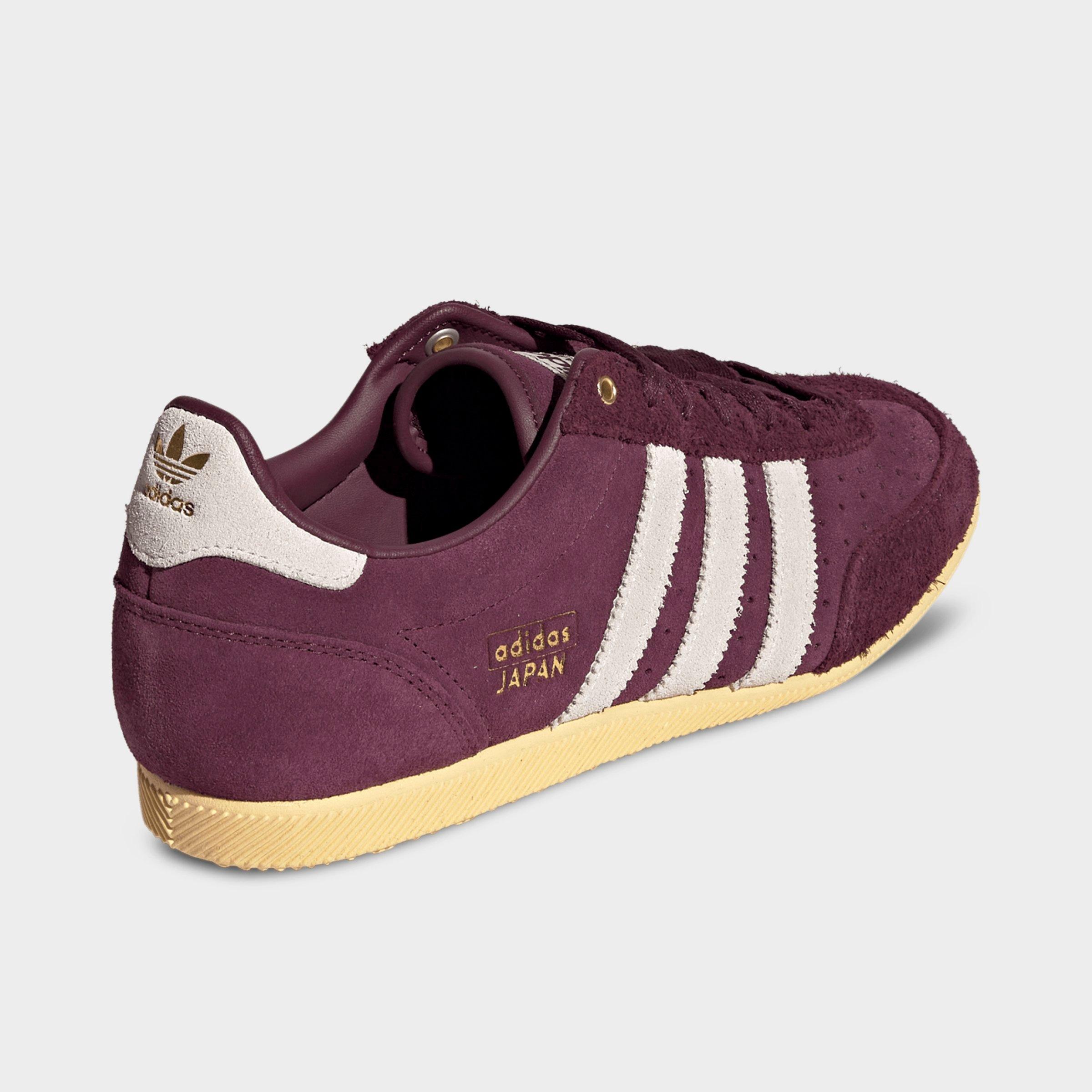 Women's adidas Originals Japan Casual Shoes - Part 2 - Maroon/Cream White/Gold Metallic - Back view
